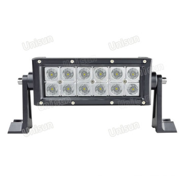 Barra de luz de trabalho LED 12V CREE de 7,5 polegadas 36W auxiliar